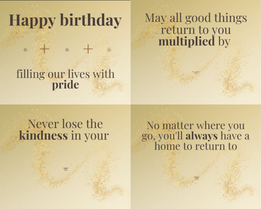 Printable Album "Happy Birthday" (English)
